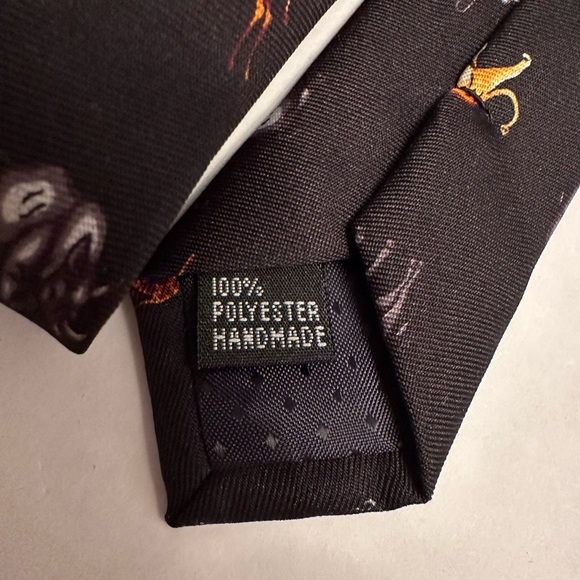 NWT Into Africa Men’s Animal Print Handmade Neck Tie Polyester African Animals - Picture 5 of 6